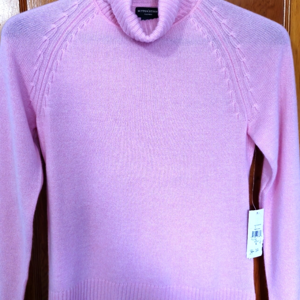Sutton Studio 100% Cashmere Turtleneck Sweater